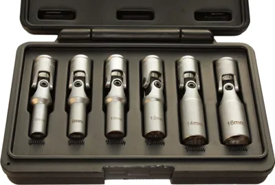 Zdjęcie produktu dla Klucz do Świec Żarowych Przegubowy Zestaw 8-16 mm