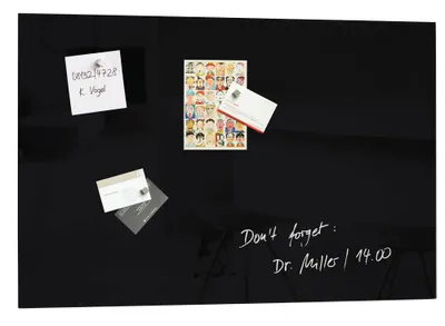 Produktbild von SIGEL GL120 Glas-Magnettafel / Magnetboard Artverum, 40x60 cm, schwarz