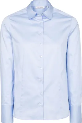 Produktbild von ETERNA Satin Hemdbluse mit Taillenabnähern