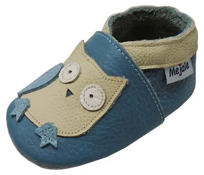 Immagine prodotto di Ciabatte in pelle morbida per bambini e neonati, ideali come prime scarpe, taglie da 0 a 3