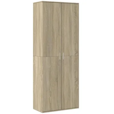Produktbild von vidaXL Highboard Sonoma-Eiche 70x35x180 cm Holzwerkstoff