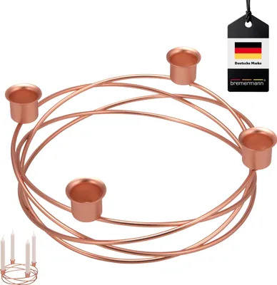 Produktbild von bremermann Kerzenhalter – Kranzform, für Stabkerzen / Tafelkerzen, Kerzenständer