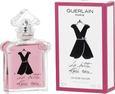 Produktbild von Guerlain La Petite Robe Noire Velours, Frauen, 50 ml, Nicht nachfüllbare Flasche, Bergamotte, Kirsche (Frucht), Mandarine, Rose, Violett, Patschuli, Tonka-Bohne