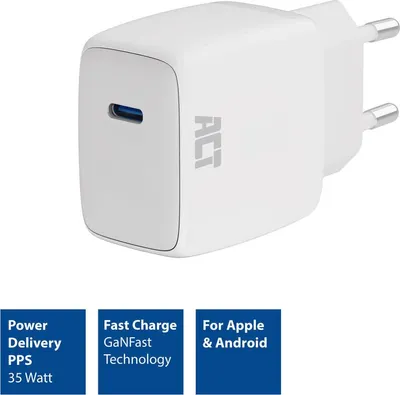 Image de Chargeur Usb-c 35w Avec Power Delivery Pps Et Ganfast
