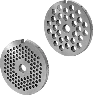 Produktbild von Lochscheibensatz 3 mm + 6 mm Bohrung für alle gängigen Fleischwolf Größen 7