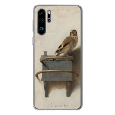 Produktbild von MuchoWow® Handyhülle Schutzhülle Hülle für Huawei P30 Pro Stieglitz - Alter Meister - Carel Fabritius Silikon Softcase Handy Hülle - Schutzdeckel