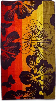 Obrázok produktu pre Plážová osuška Veľké kvety 90x170 cm