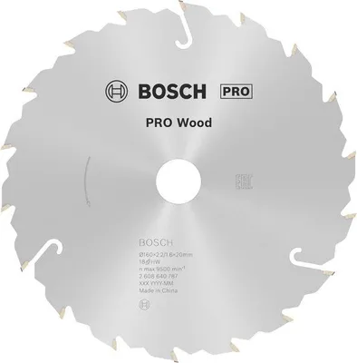 Produktbild von PRO Wood Kreissägeblatt, 160 x 2,2 x 20 mm, Z18