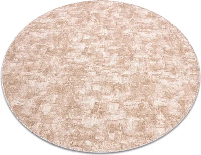 Obrázok produktu pre Koberec - okrúhly SOLID béžový 30 CONCRETE béžový kruh ROZMER 150 cm