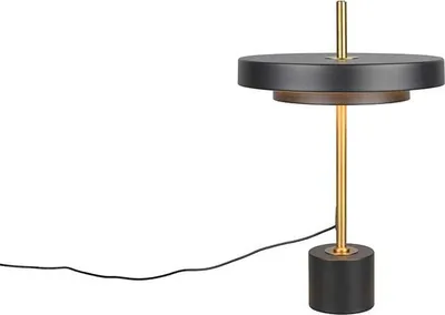 Produktbild von LED Tischleuchte, Schwarz-Gold, Touchdimmer, H 45,5 cm