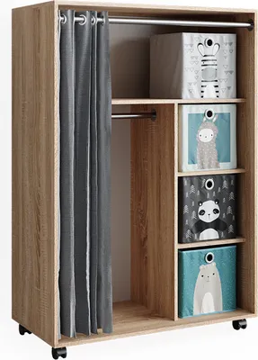 Produktbild von Kleiderschrank Vicco Doros Sonoma 100 x 146.6 cm mit Faltboxen, Model 40643