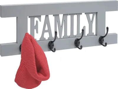 Obrázek produktu pro Nástěnná skříň HWC-C60 Family, Šatní skříň Panel, Shabby-Look Vintage 60x21cm  grau-blau