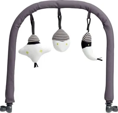 Immagine prodotto di BEABA Arco giochi per sdraino Up&Down I, ergonomico, giocattoli rimovibili, grigio