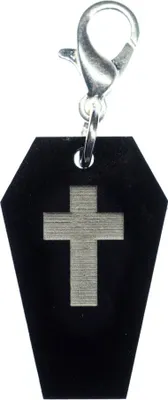 Produktbild von Sarg Charm Anhänger Bettelarmband Miniblings Charms Vampir Halloween Acrylglas