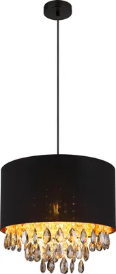 Produktbild von Globo Lighting Hängeleuchte Metall schwarz matt, 1x E27