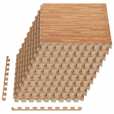 Obrázok produktu pre vidaXL Podložka pod bazén, 40 kusov, drevo, 14,4 m², EVA pena