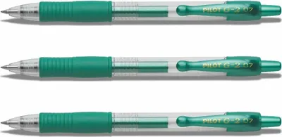 Produktbild von Pilot G2-07 Gelschreiber Metallicgrün - 3er-Set