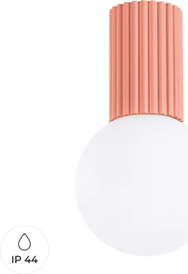 Produktbild von Plafond HALO apricot IP44 1xG9 8W Aluminium/Glas 21x12x12cm Sollux Lighting