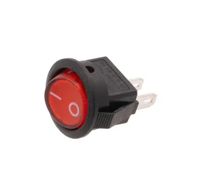 Obrázok produktu pre T-LED Vypínač kolískový 250V/2A, červený 113112