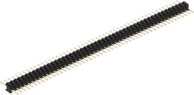 Produktbild von 50-Pin Header Pinleiste - Schwarz - 1.27mm Raster