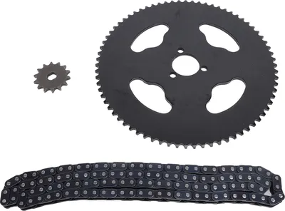 Zdjęcie produktu dla Zestaw zębatek T8F przód tył ze 120 ogniwami, otwór H 10 mm, 14 zębów, 74 zęby, 29 mm
