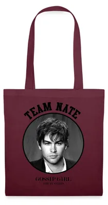 Produktbild von Spreadshirt Gossip Girl Team Nate Stoffbeutel, One size, Burgunderrot