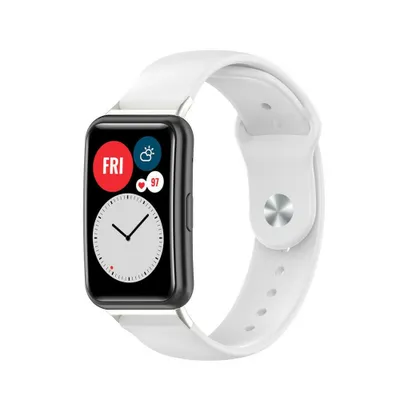 Produktbild von Strap-it Huawei Watch Fit New Sportarmband (Weiß)