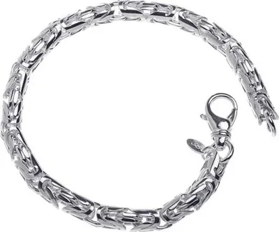 Produktbild von SILBERKETTEN STORE Königskette Armband, rund 6mm - 925 Silber, Länge wählbar von 18-25cm - 21cm