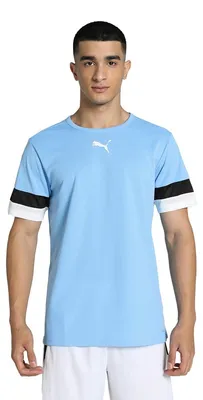 Image de Puma Teamrise Maillot Hommes Manches Courtes - Bleu Ciel