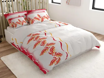 Zdjęcie produktu dla Pościel microsatin SOFTURE biało-czerwona 70x90 + 140x200
