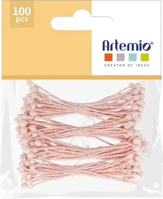 Produktbild von 100 rosa Staubblätter 6 cm