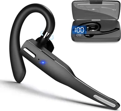 Produktbild von Bluetooth Headset , Freisprech Headset Handy CVC8.0 Kabellos In-Ear Bluetooth , Fitness für Fahren/Business/Büro, Kompatibel mit  Smartphones und Tablets