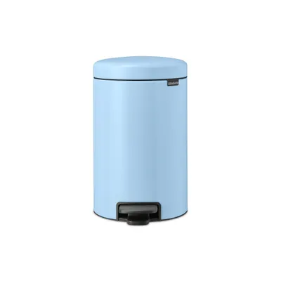 Obrázok produktu pre Kôš na odpad s pedálom Brabantia NewIcon 1005532, 12 L, Plynulé zatváranie, Protisklízka základňa, Svetlomodrá
