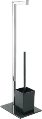 Image de Brosse de toilettes avec support, au design intemporel.