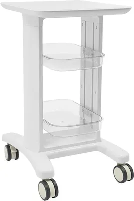 Immagine prodotto di Carrello mobile per salone - Carrello da parrucchiere - Carrello portaoggetti a 3 ripiani - Carrello di servizio con rotelle - Per saloni di bellezza e barbieri