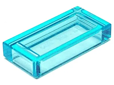 Produktbild von Lego® 1x2 Fliesen 3069 - 1 Stück Trans - Hellblau