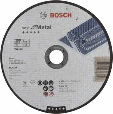 Produktbild von Bosch Trennsch. 180x1,6mm ger. b. f. META