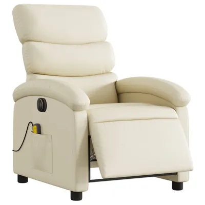Produktbild von Massagesessel Elektrisch Creme Kunstleder