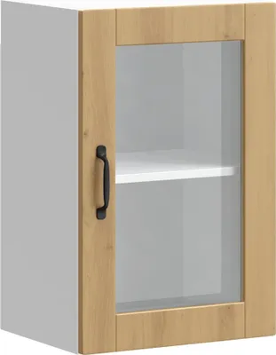 Produktbild von vidaXL Küchen-Hängeschrank mit Glastür Porto Artisan-Eiche