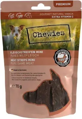 Produktbild von Chewies Fleischstreifen Mini Wildfleisch