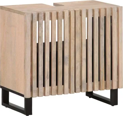 Produktbild von Möbel Waschbeckenunterschrank 62x34x58 cm Massivholz Mango - Badezimmer 377532