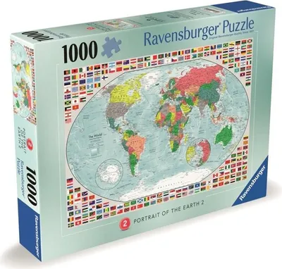 Zdjęcie produktu dla Puzzle Mapa świata 1000 elementów