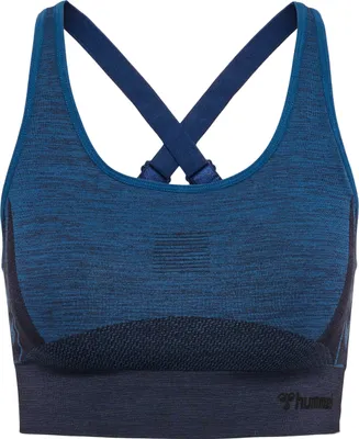 Obrázek produktu pro Hummel hmlCLEA SEAMLESS SPORTS TOP - insignia blue melange, velikost:XS