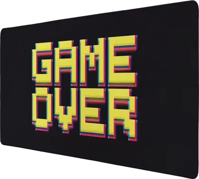Produktbild von Pixel Game Over Schreibtischunterlage 89x40cm XXL Mauspad