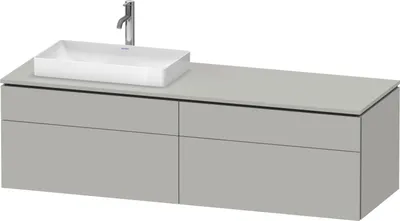 Produktbild von DURAVIT LC4871L07070000 Konsolen-WTU wandh L-Cube 550x1600x48