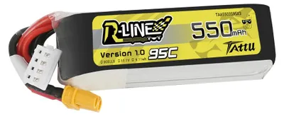 Imagen del producto de Batería Tattu de 550mAh, 3S, 11.1V, 95C, accesorio para modelismo