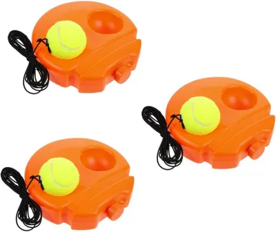 Produktbild von Oranger Tennisschlägertrainer aus Kunststoff, grundlegendes Sporttrainingsgerät