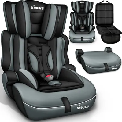 Produktbild von KIDUKU® Autokindersitz Kinderautositz Autositz Kindersitz 9-36kg Gruppe 1+2+3 Schwarz/Grau