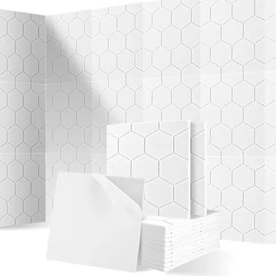 Obrázek produktu pro Šestihranné akustické panely - zvuková izolace - 12 kusů - bílé - 30 x 30 cm
