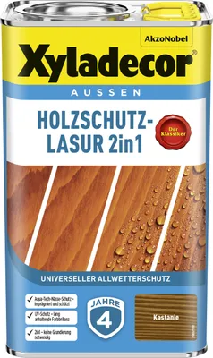 Produktbild von Xyladecor Holzschutz-Lasur 2 in 1, Fertig gemischt, 12 m²/L, 2,5 l
